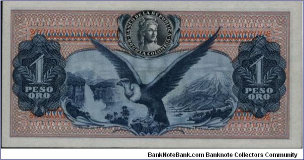Banknote from Colombia year 1962