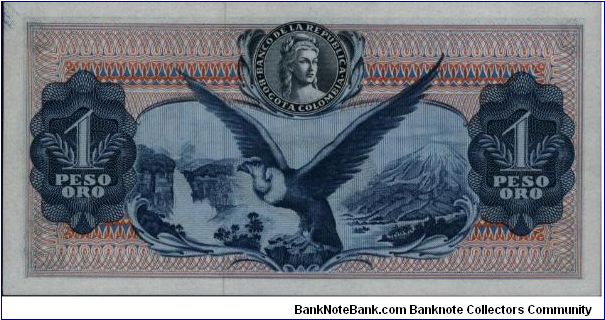 Banknote from Colombia year 1963
