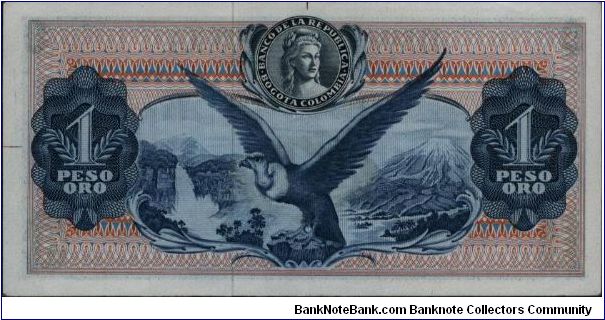 Banknote from Colombia year 1963