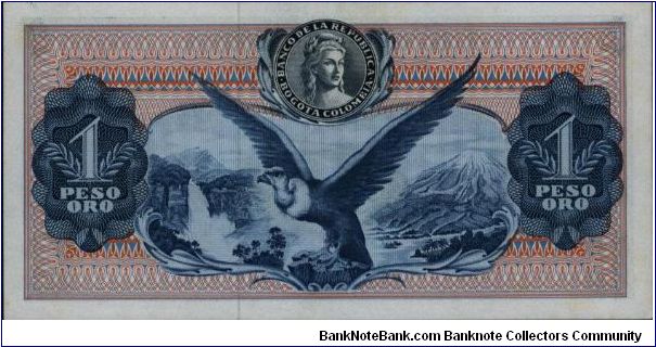 Banknote from Colombia year 1964