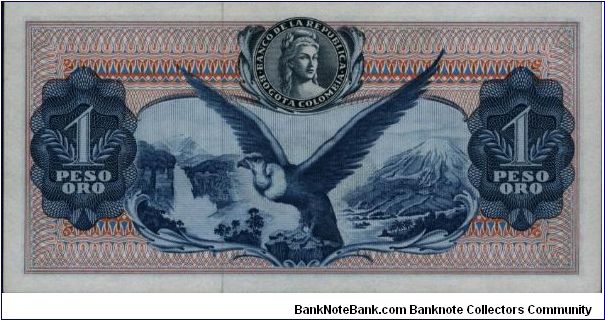Banknote from Colombia year 1964