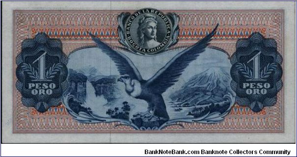 Banknote from Colombia year 1964