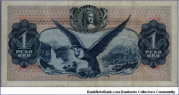 Banknote from Colombia year 1966