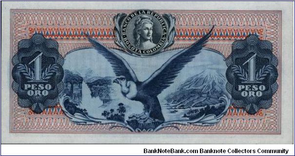 Banknote from Colombia year 1966