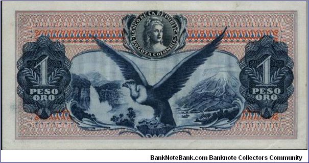 Banknote from Colombia year 1966