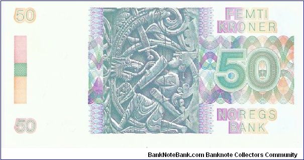 Banknote from Norway year 1987