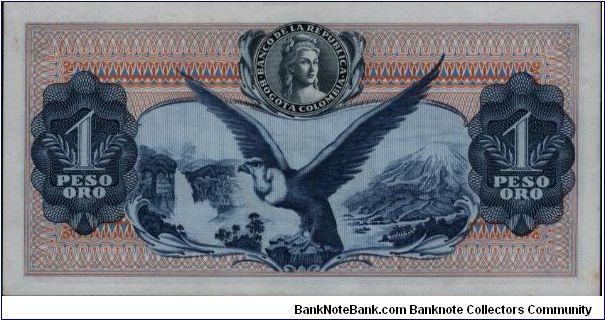 Banknote from Colombia year 1968