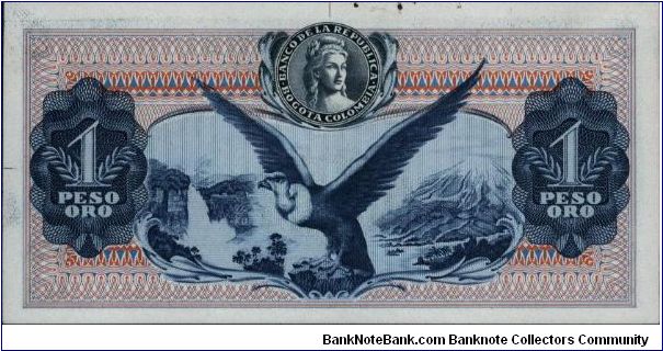 Banknote from Colombia year 1969