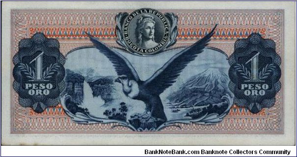 Banknote from Colombia year 1970