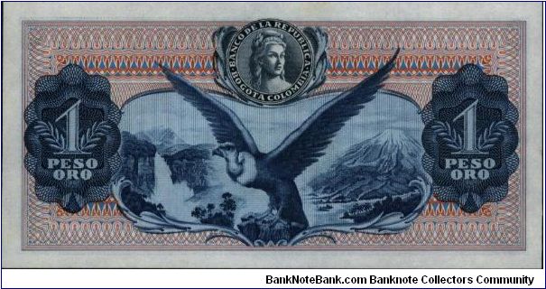 Banknote from Colombia year 1972