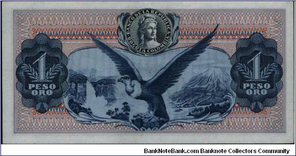 Banknote from Colombia year 1973