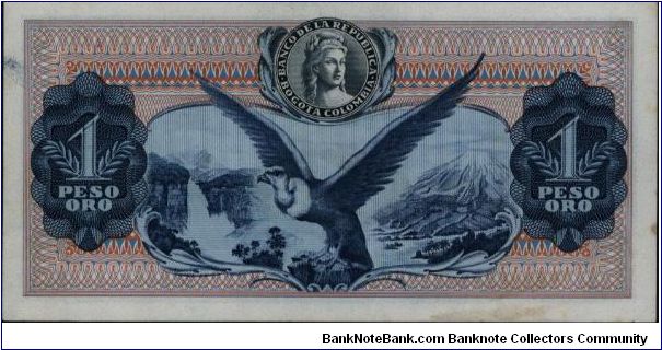 Banknote from Colombia year 1973