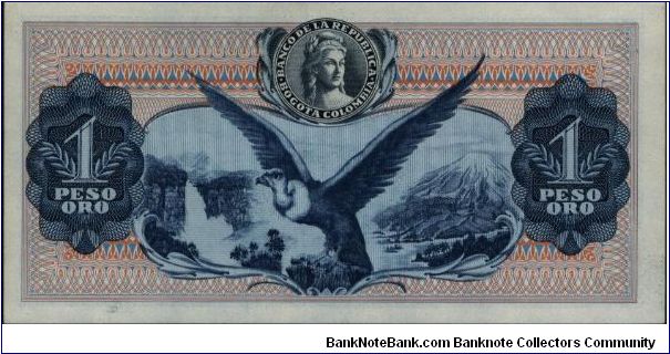 Banknote from Colombia year 1974