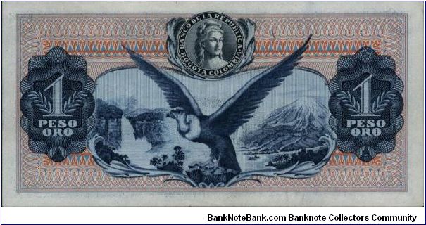 Banknote from Colombia year 1977