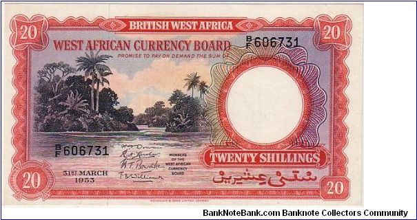 BRITISH WEST AFRICA 1 POUND SCARCE Banknote