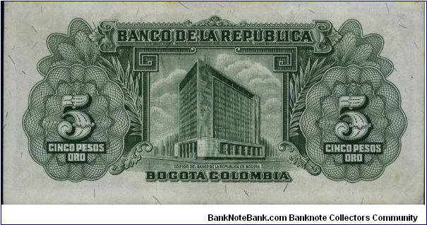 Banknote from Colombia year 1960