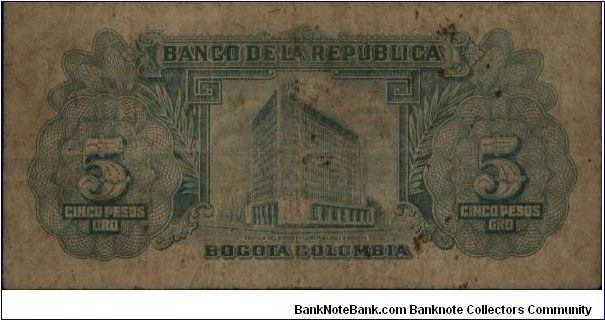 Banknote from Colombia year 1960