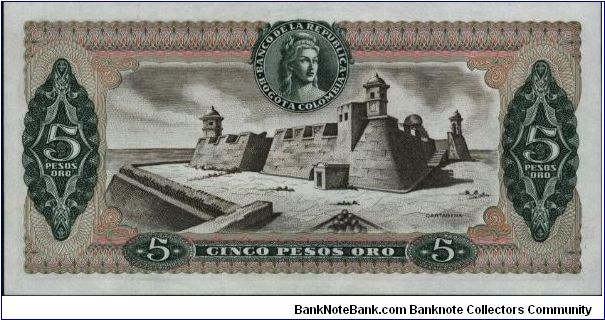 Banknote from Colombia year 1974