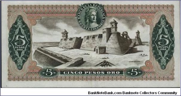 Banknote from Colombia year 1974