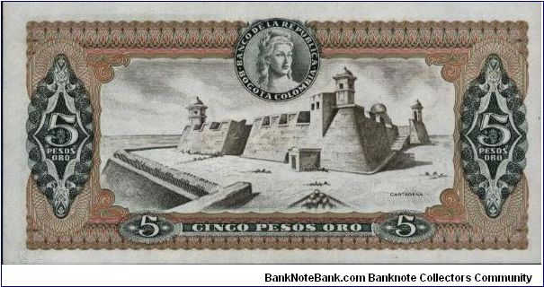 Banknote from Colombia year 1976