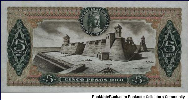 Banknote from Colombia year 1979