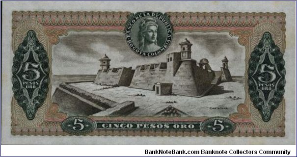 Banknote from Colombia year 1979