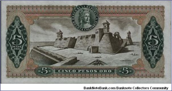 Banknote from Colombia year 1979