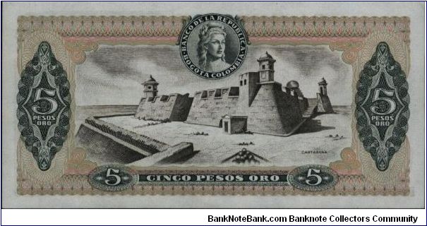 Banknote from Colombia year 1980