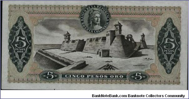 Banknote from Colombia year 1981