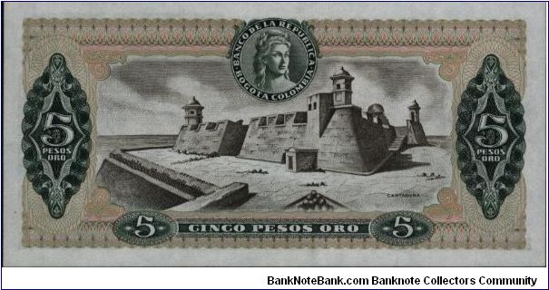 Banknote from Colombia year 1981