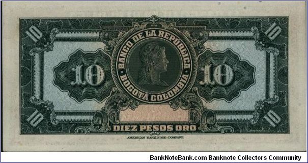 Banknote from Colombia year 1950