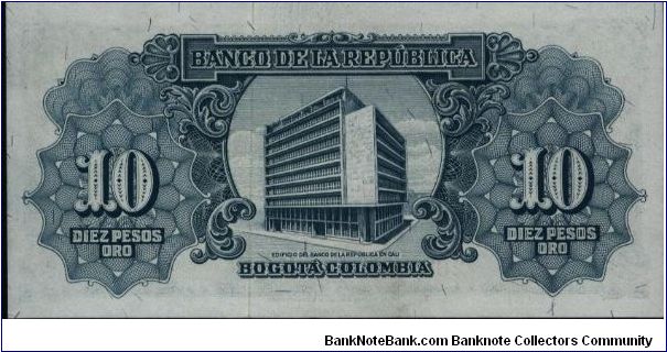 Banknote from Colombia year 1958