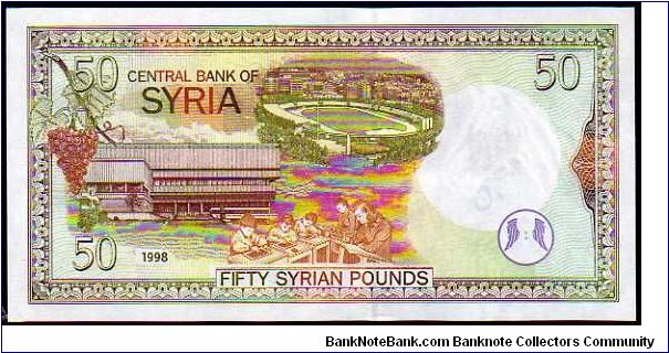 Banknote from Syria year 1998