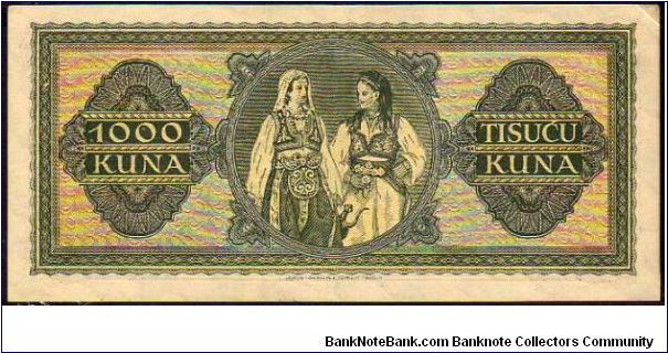 Banknote from Croatia year 1943