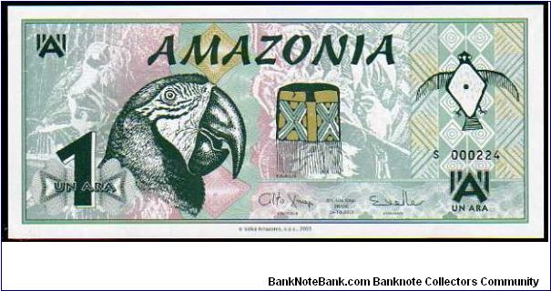 *AMAZONIA*
__

1 Ara__

Pk NL__

Spanish Text
 Banknote