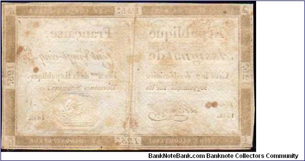 Banknote from France year 1793