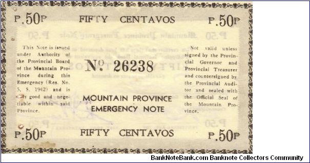Banknote from Philippines year 1942