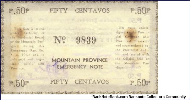 Banknote from Philippines year 1942