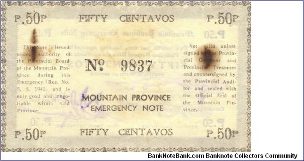 Banknote from Philippines year 1942