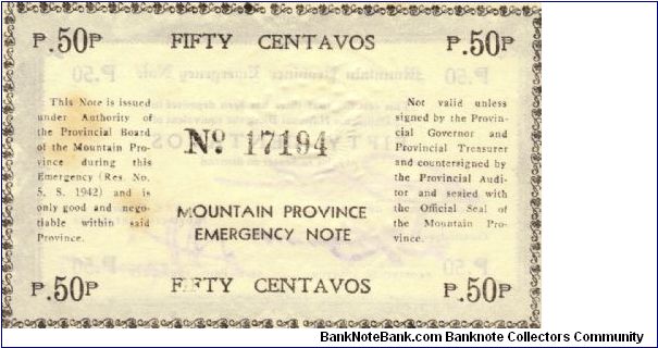 Banknote from Philippines year 1942