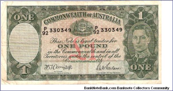 1 pound; 1942-1948 Banknote