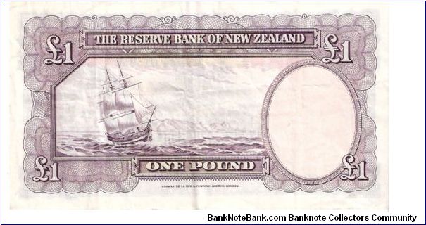 Banknote from New Zealand year 1961
