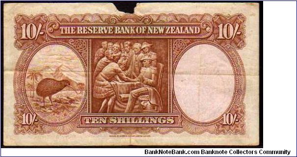 Banknote from New Zealand year 1945