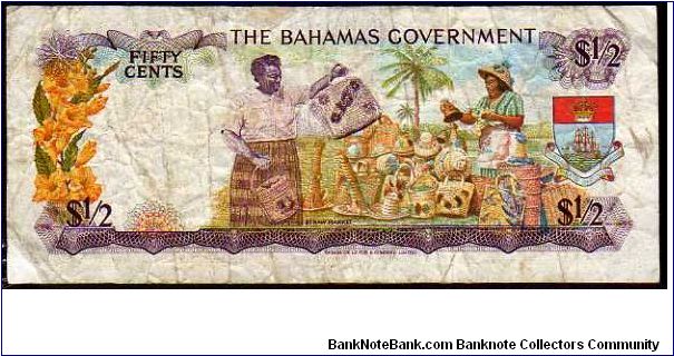 Banknote from Bahamas year 1965