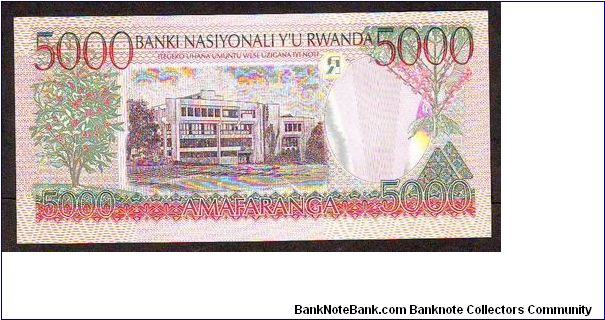 Banknote from Rwanda year 1998