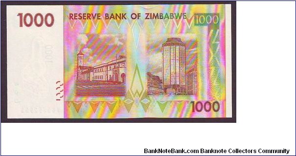 Banknote from Zimbabwe year 2008