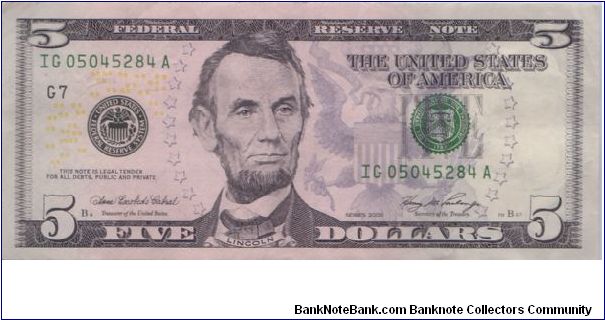2006 $5 CHICAGO FRN
**COLORIZED** Banknote