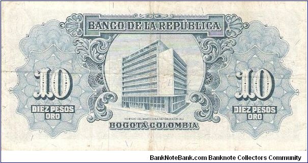 Banknote from Colombia year 1953