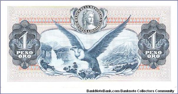 Banknote from Colombia year 1970