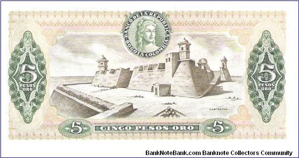 Banknote from Colombia year 1980